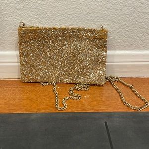 Gold Sparkle  crossbody bag